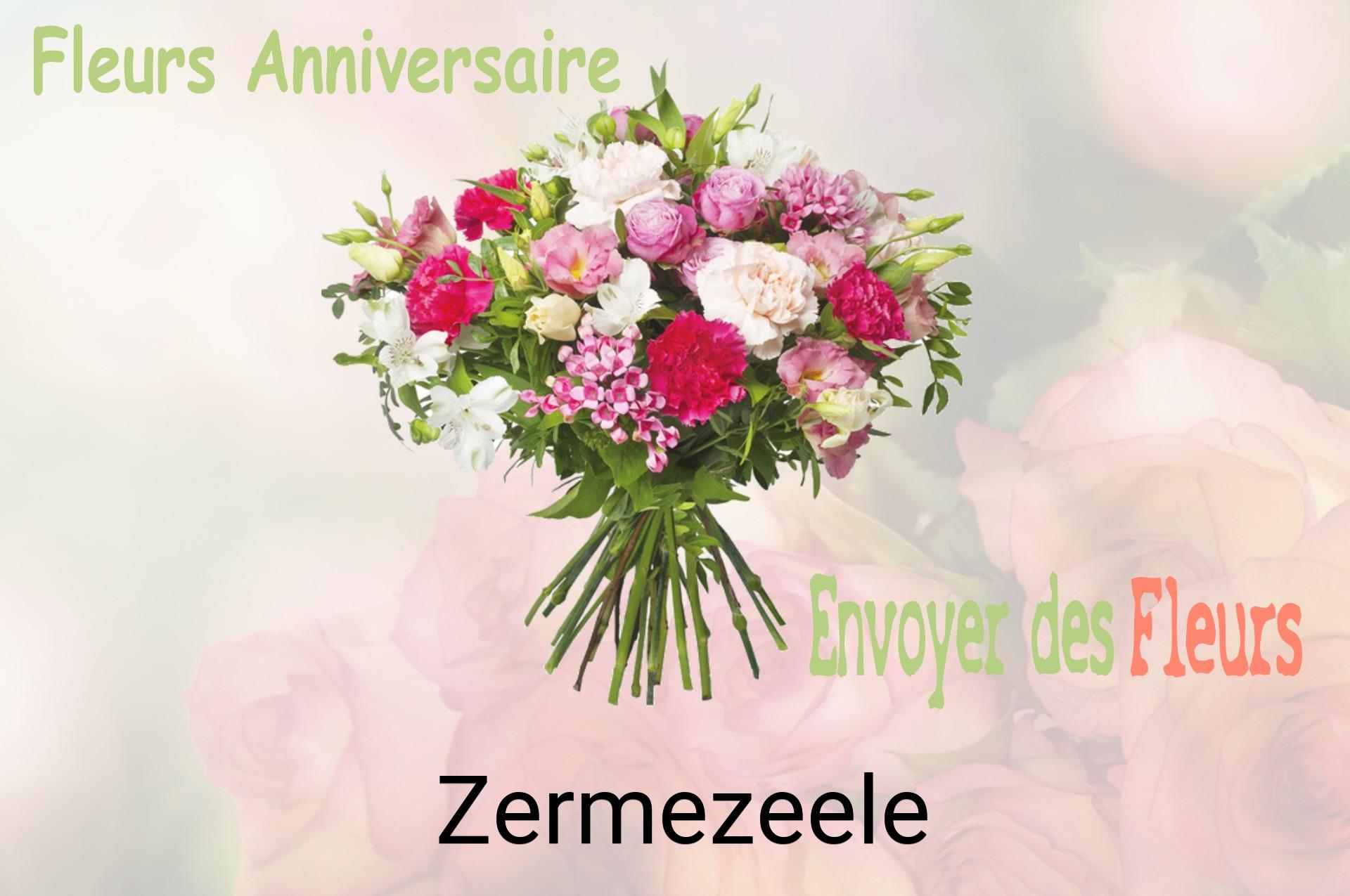 Bouquet de fleurs d’anniversaire livré à Zermezeele